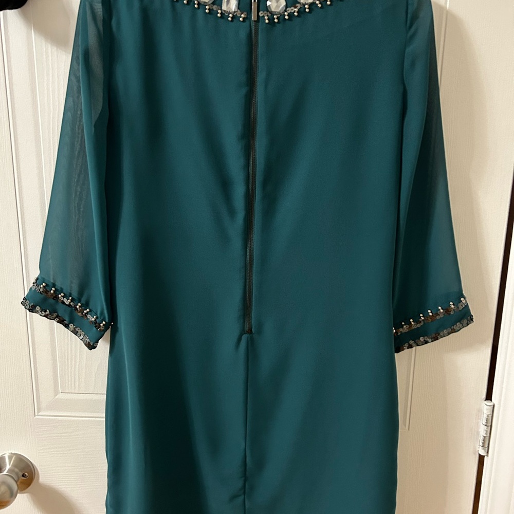 Chic turquoise dress - Picture 4 of 10